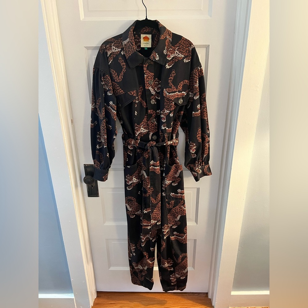 FARM Rio Canvas Jumpsuit